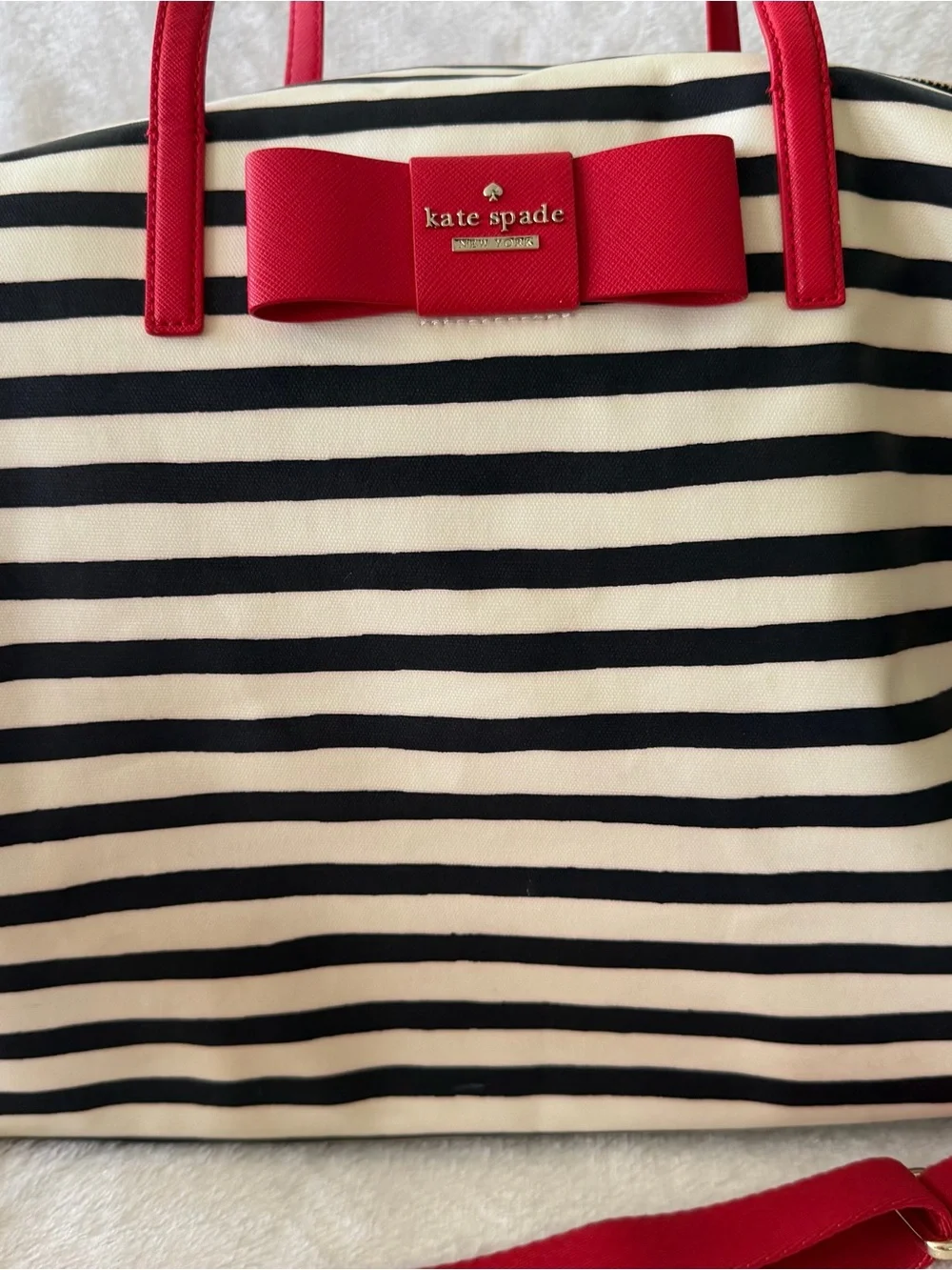Kate Spade New York  Duffle Bag Striped Large Weekender Travel Tote